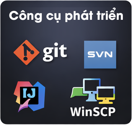 Công cụ phát triển: Git, SVN, IntelliJ IDEA, WinSCP